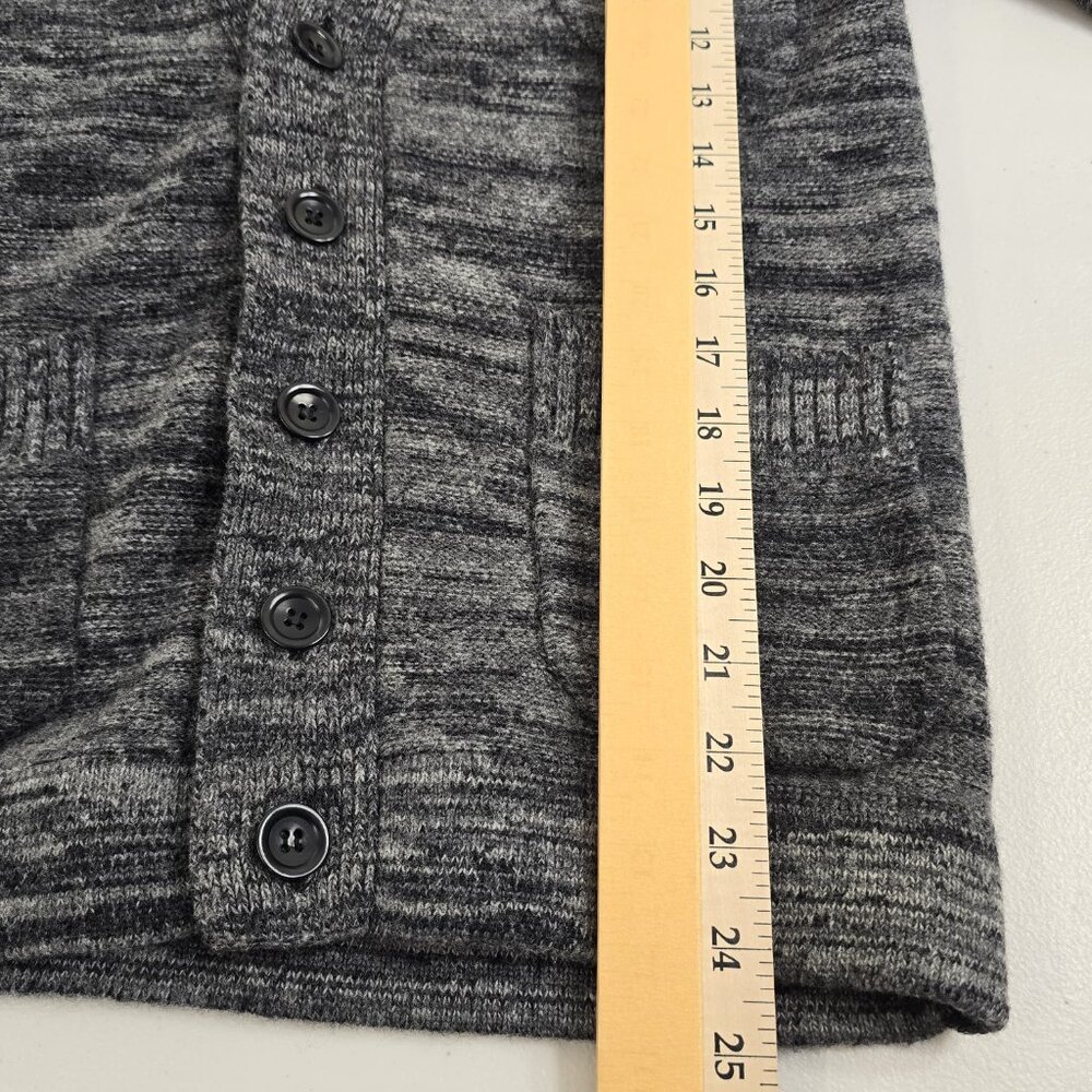 Filippa K Men's Wool  Laine  Cardigan Size Small Gray Black - Picture 5 of 9